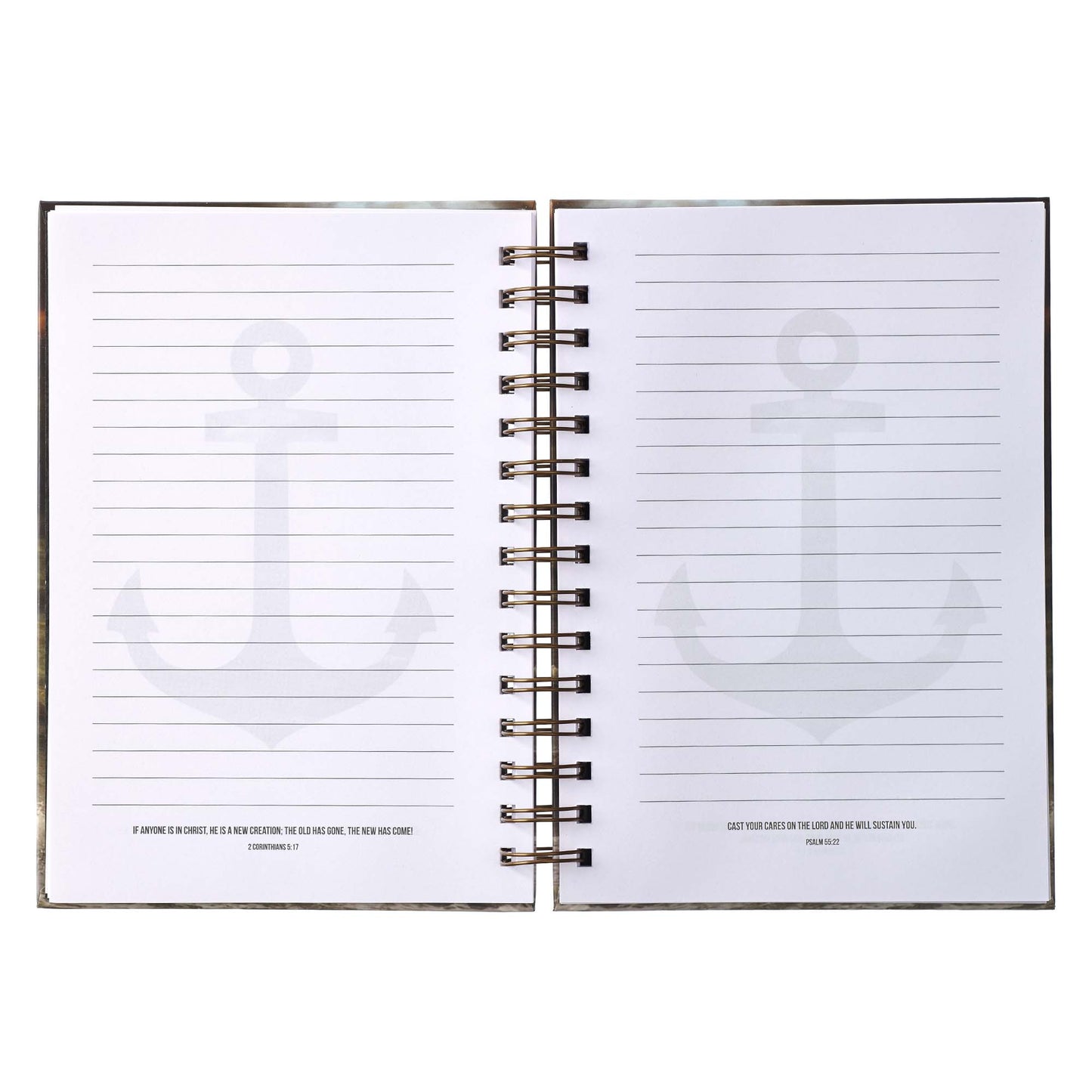 Anchor For The Soul Large Wirebound Journal - Hebrews 6:19 - The Christian Gift Company