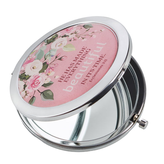 Beautiful In Its Time Compact Mirror - Ecclesiastes 3:11 - The Christian Gift Company