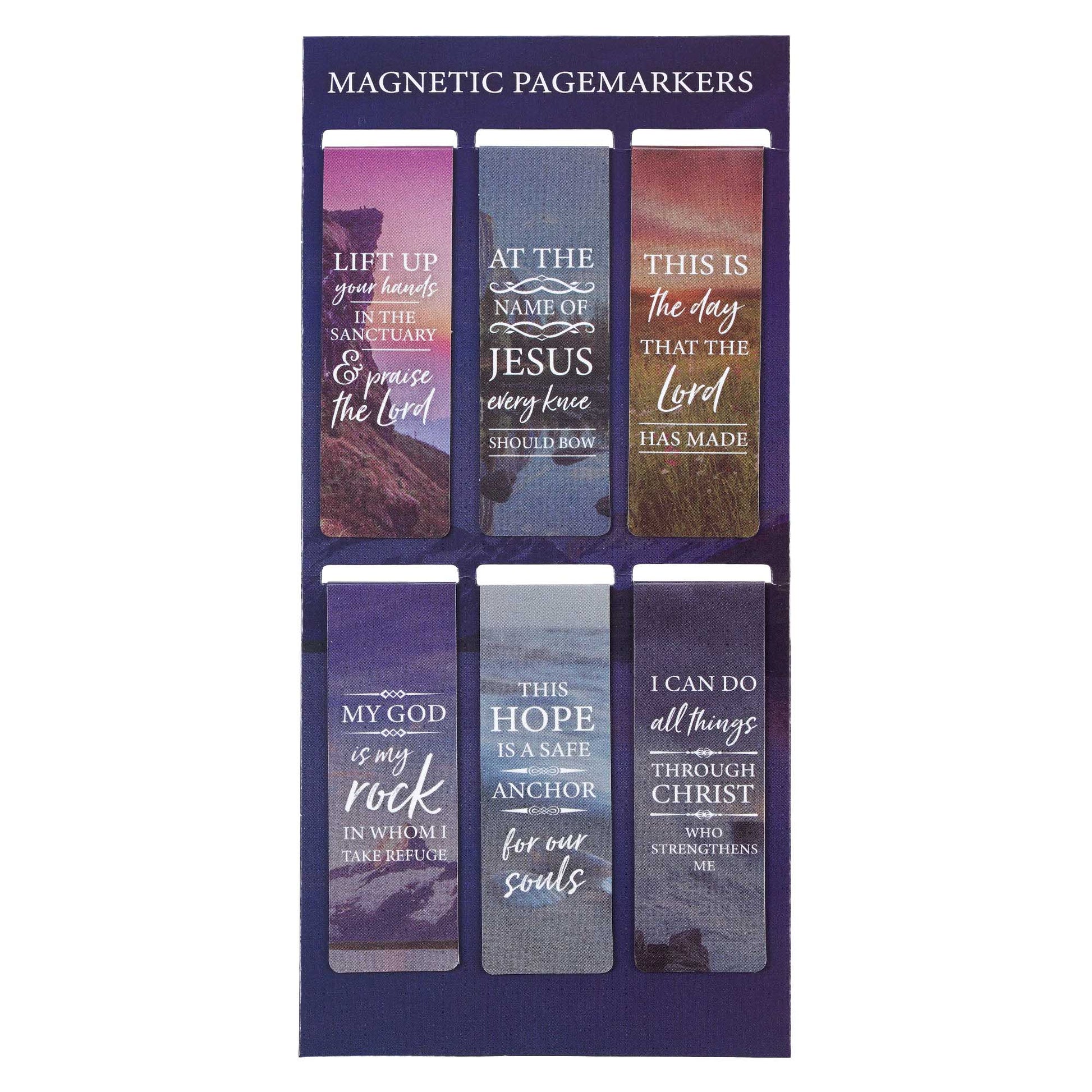 Lift Up Your Hands Magnetic Bookmark Set - Psalm 134:2 - The Christian Gift Company