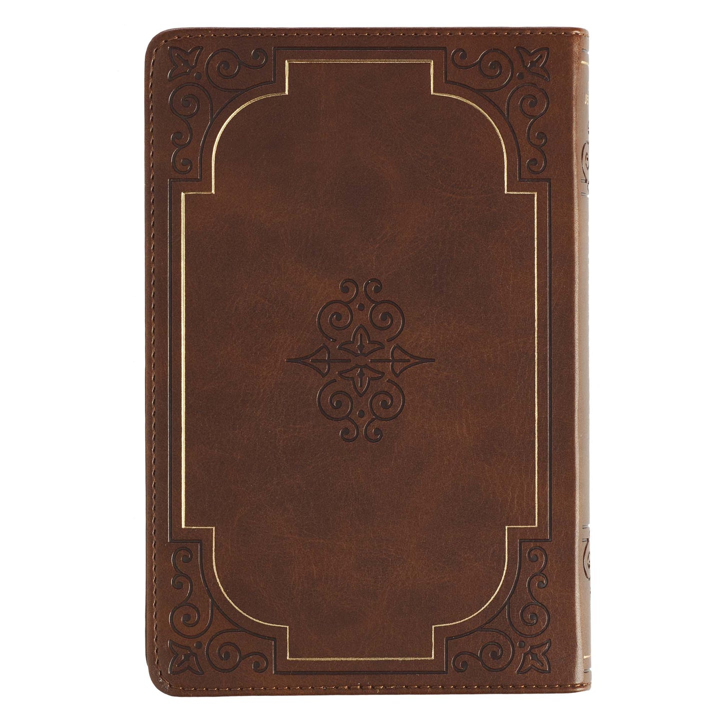 Walking With God Brown Faux Leather Devotional - The Christian Gift Company