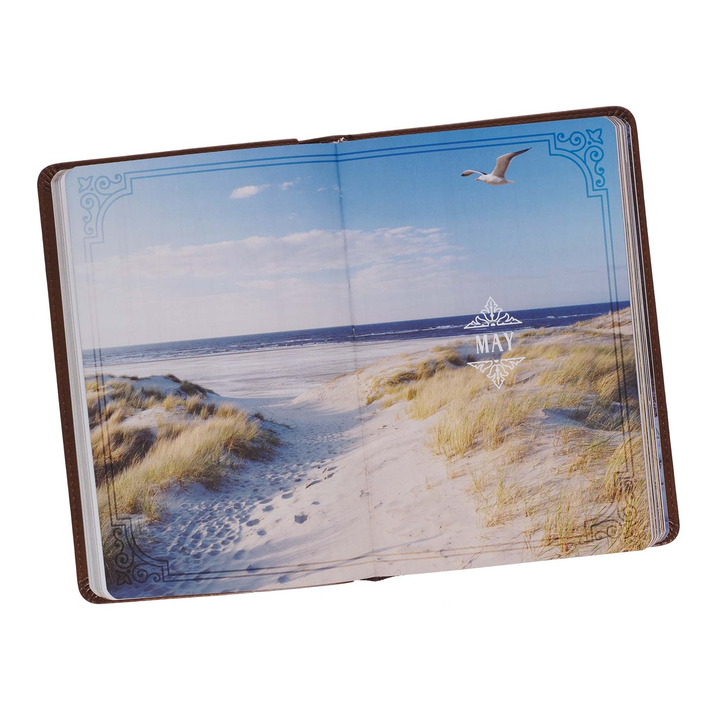 Walking With God Brown Faux Leather Devotional - The Christian Gift Company