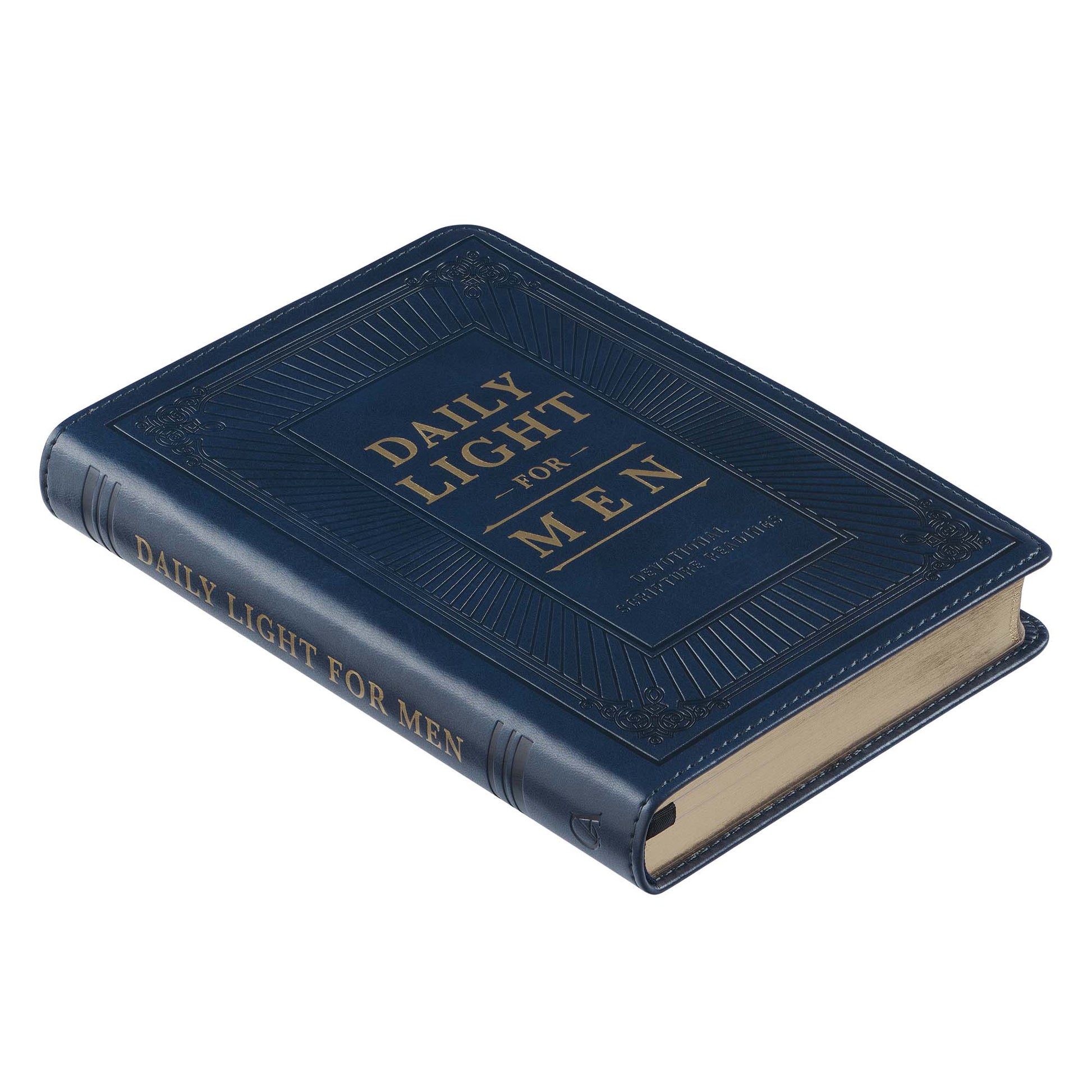 Daily Light for Men Blue Faux Leather Devotional - The Christian Gift Company