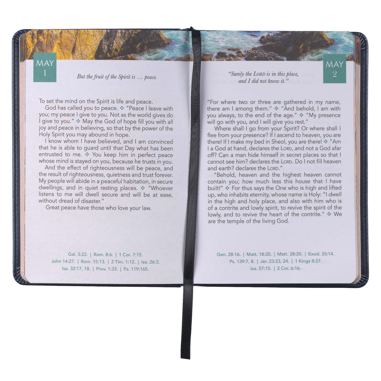 Daily Light for Men Blue Faux Leather Devotional - The Christian Gift Company