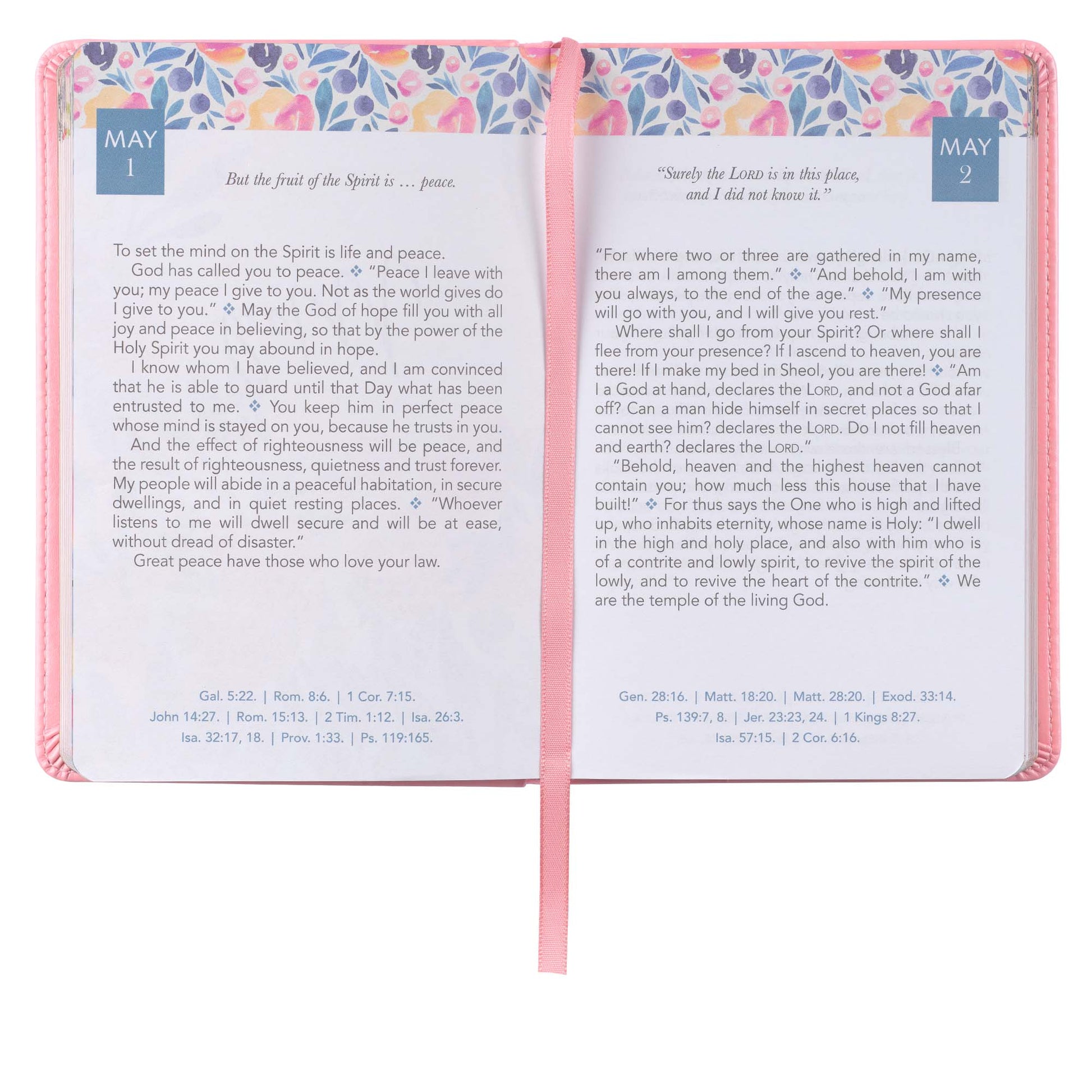 Daily Light for Women Pink Faux Leather Devotional - The Christian Gift Company