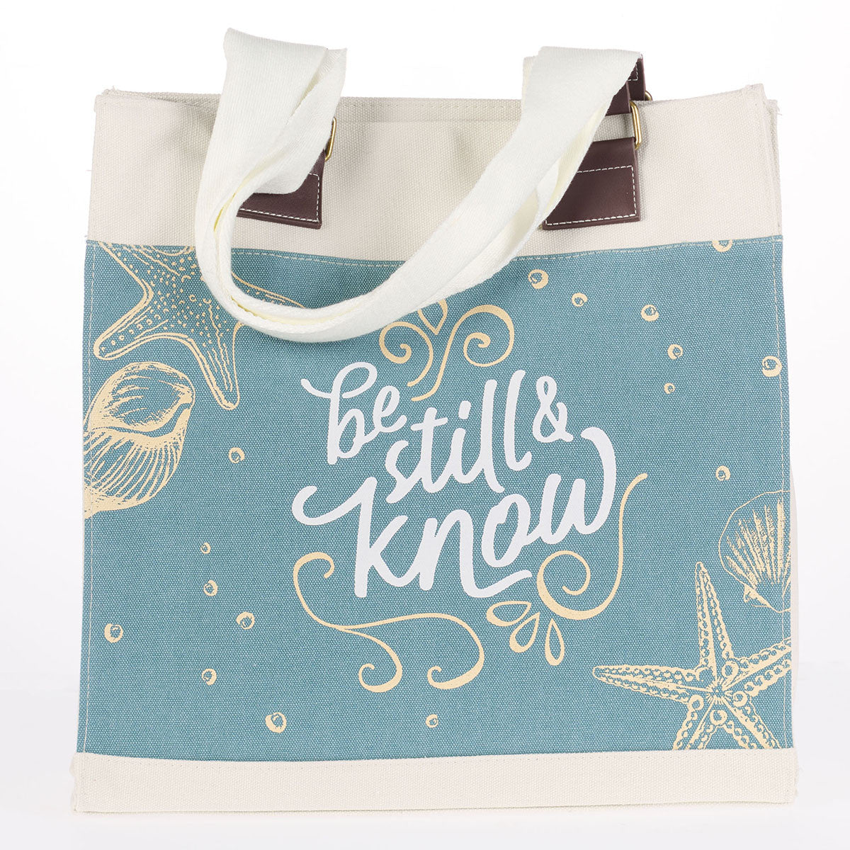 Be Still Canvas Tote Bag - Psalm 46:10 - The Christian Gift Company