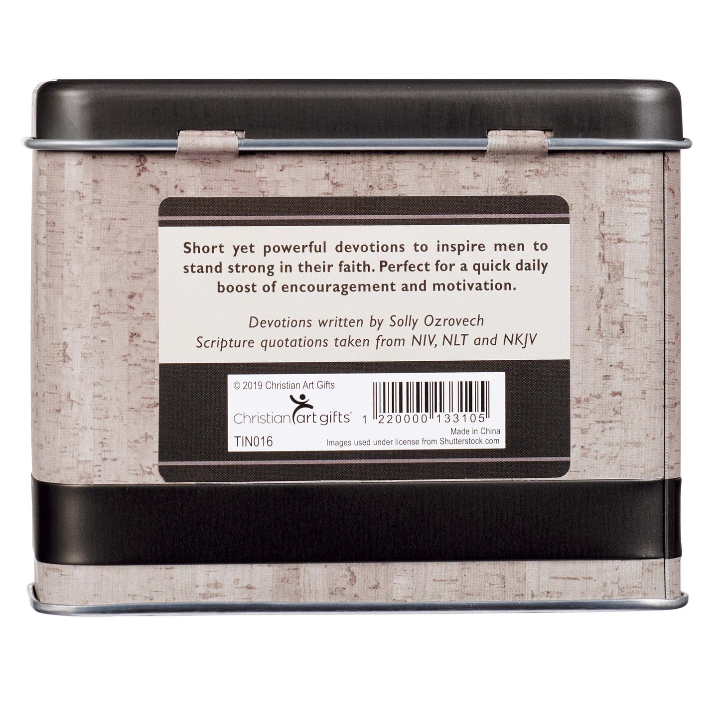 Stand Firm Devotional Cards in a Tin for Men - The Christian Gift Company