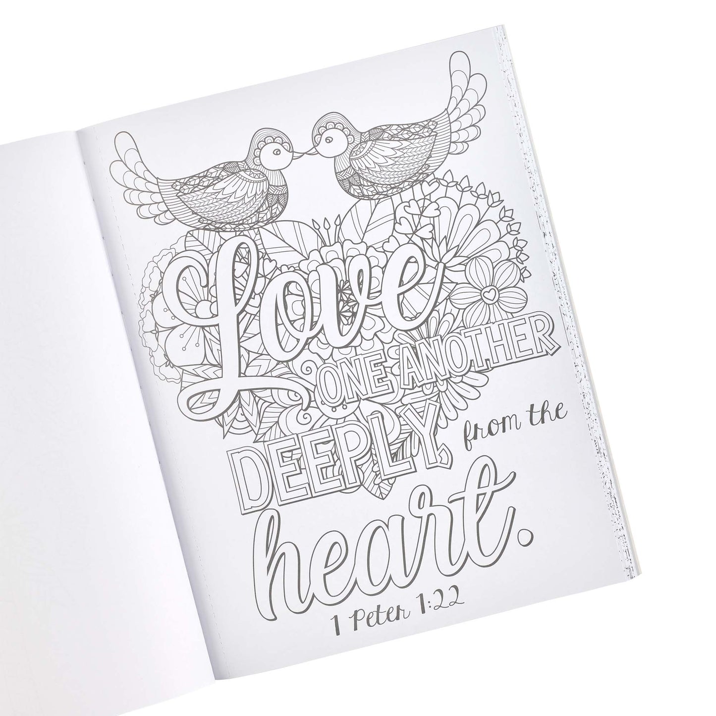 Where Love Blooms Colouring Book for Adults - The Christian Gift Company