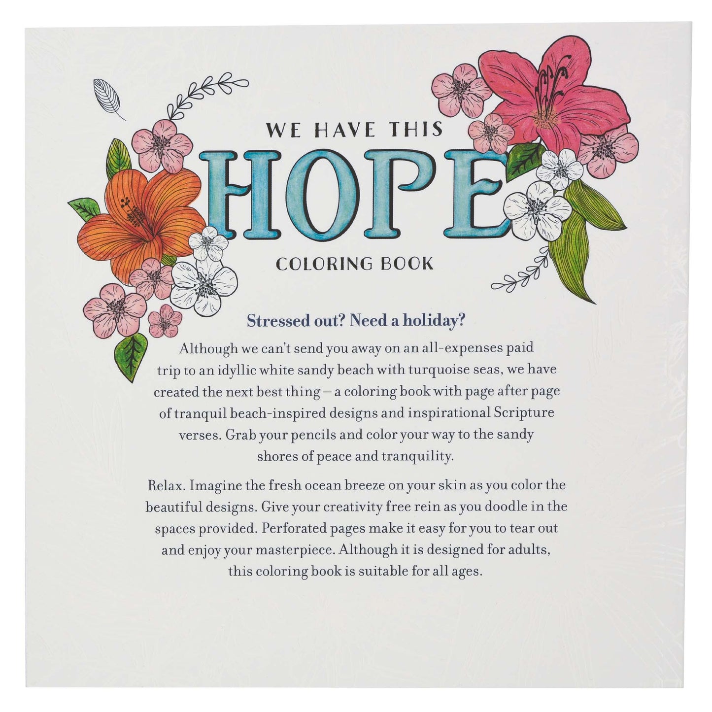 We Have This Hope Inspirational Colouring Book for Adults - The Christian Gift Company