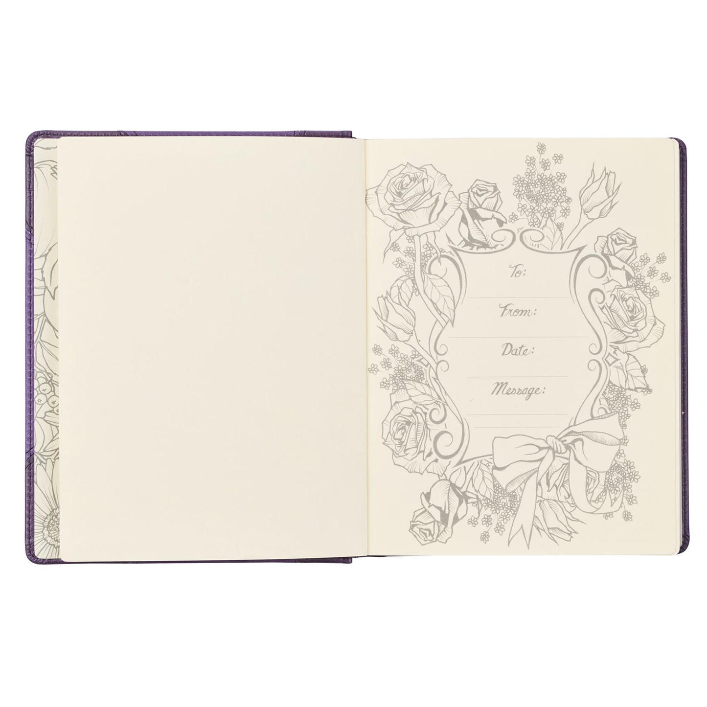 Purple Faux Leather Hardcover KJV My Creative Bible - The Christian Gift Company