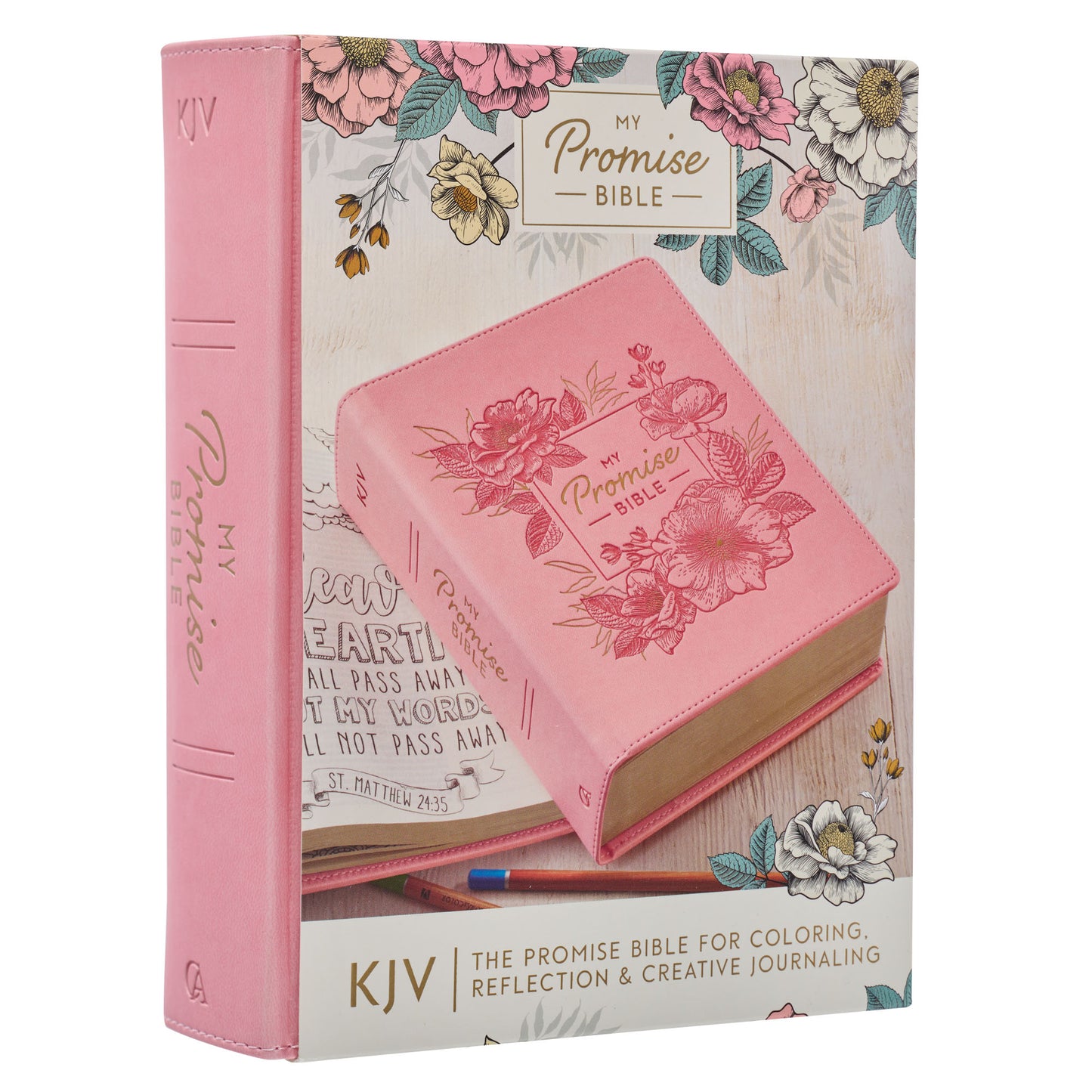 Pink Hardcover Faux Leather KJV My Promise Bible - The Christian Gift Company