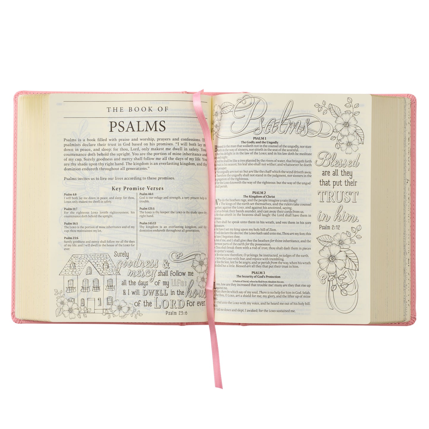 Pink Hardcover Faux Leather KJV My Promise Bible - The Christian Gift Company