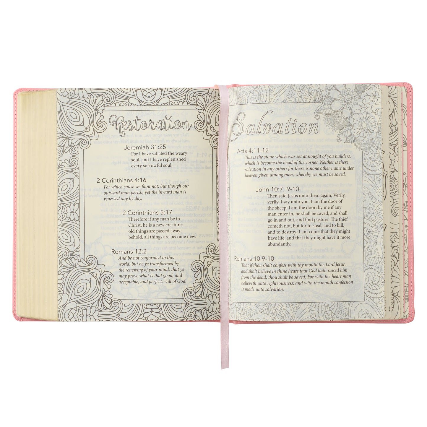 Pink Hardcover Faux Leather KJV My Promise Bible - The Christian Gift Company