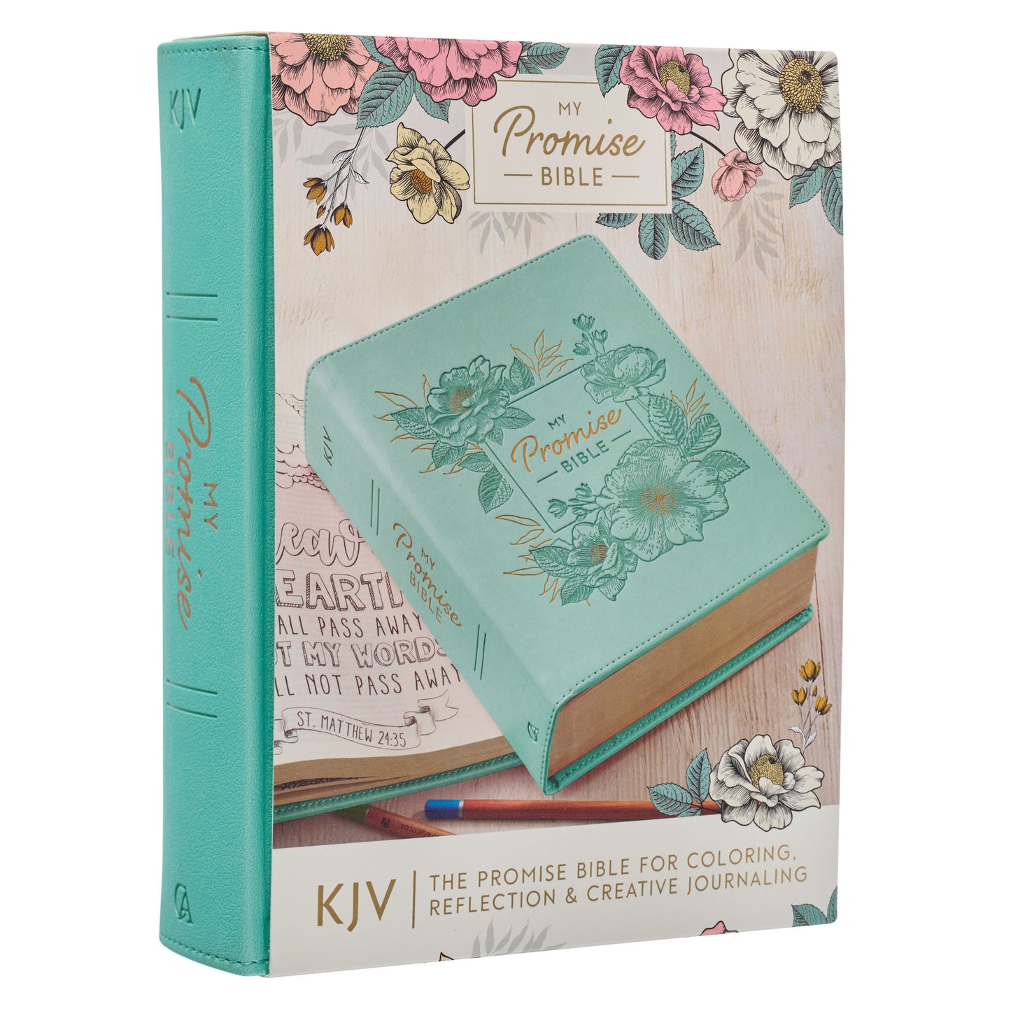 Teal Faux Leather Hardcover KJV My Promise Bible - The Christian Gift Company