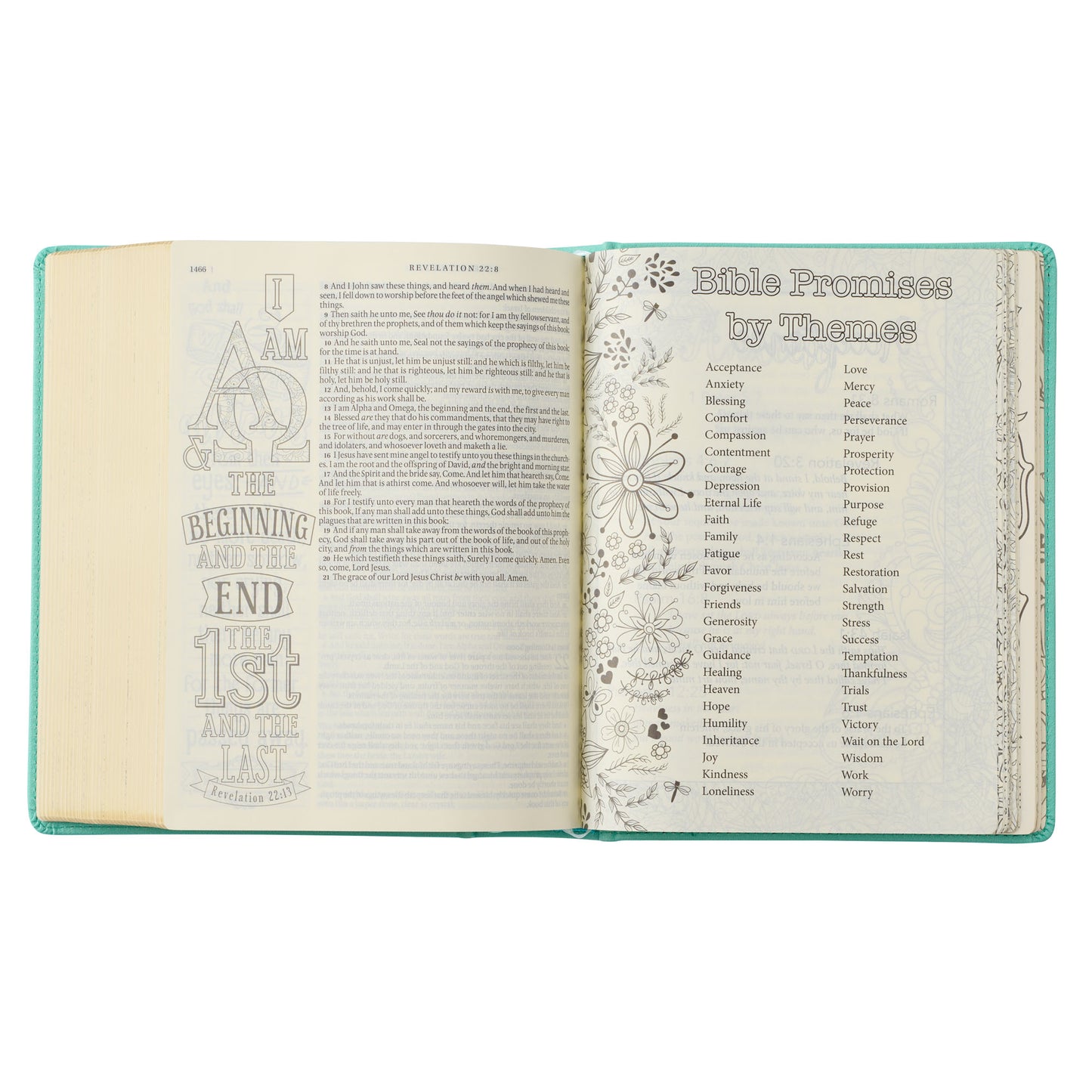 Teal Faux Leather Hardcover KJV My Promise Bible - The Christian Gift Company