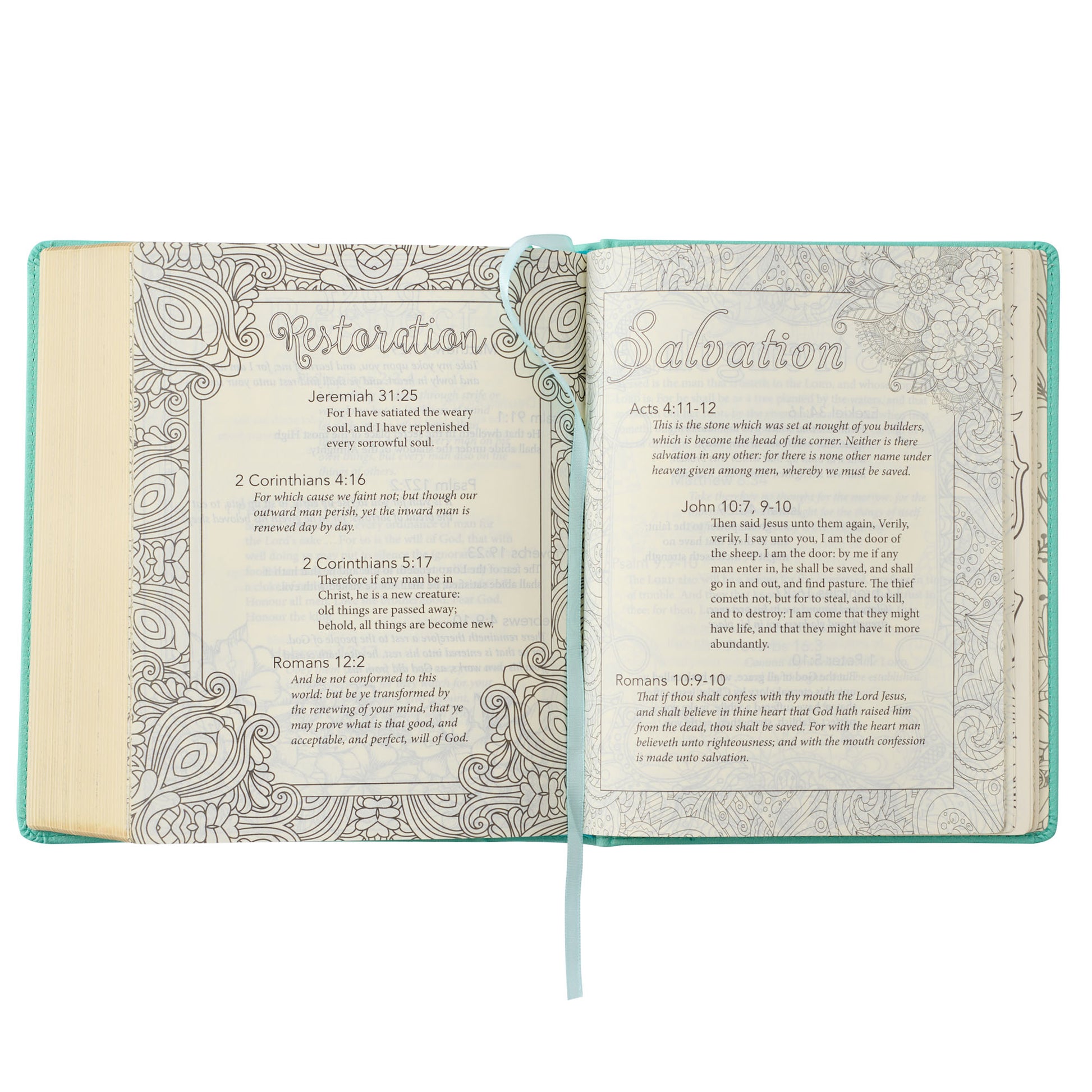 Teal Faux Leather Hardcover KJV My Promise Bible - The Christian Gift Company