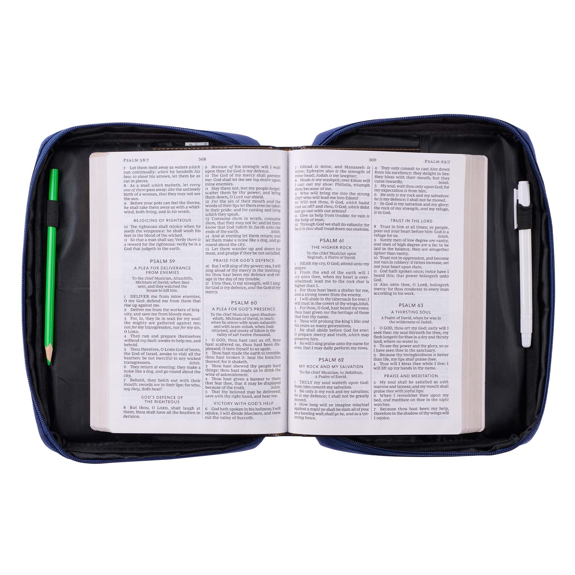 He Has Made Everything Beautiful Navy Floral Value Bible Cover - Ecclesiastes 3:11 - The Christian Gift Company