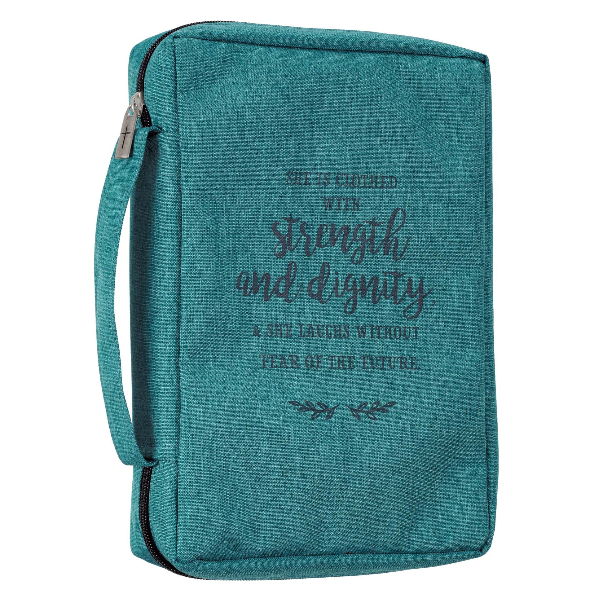 Strength And Dignity Teal Value Bible Cover - The Christian Gift Company