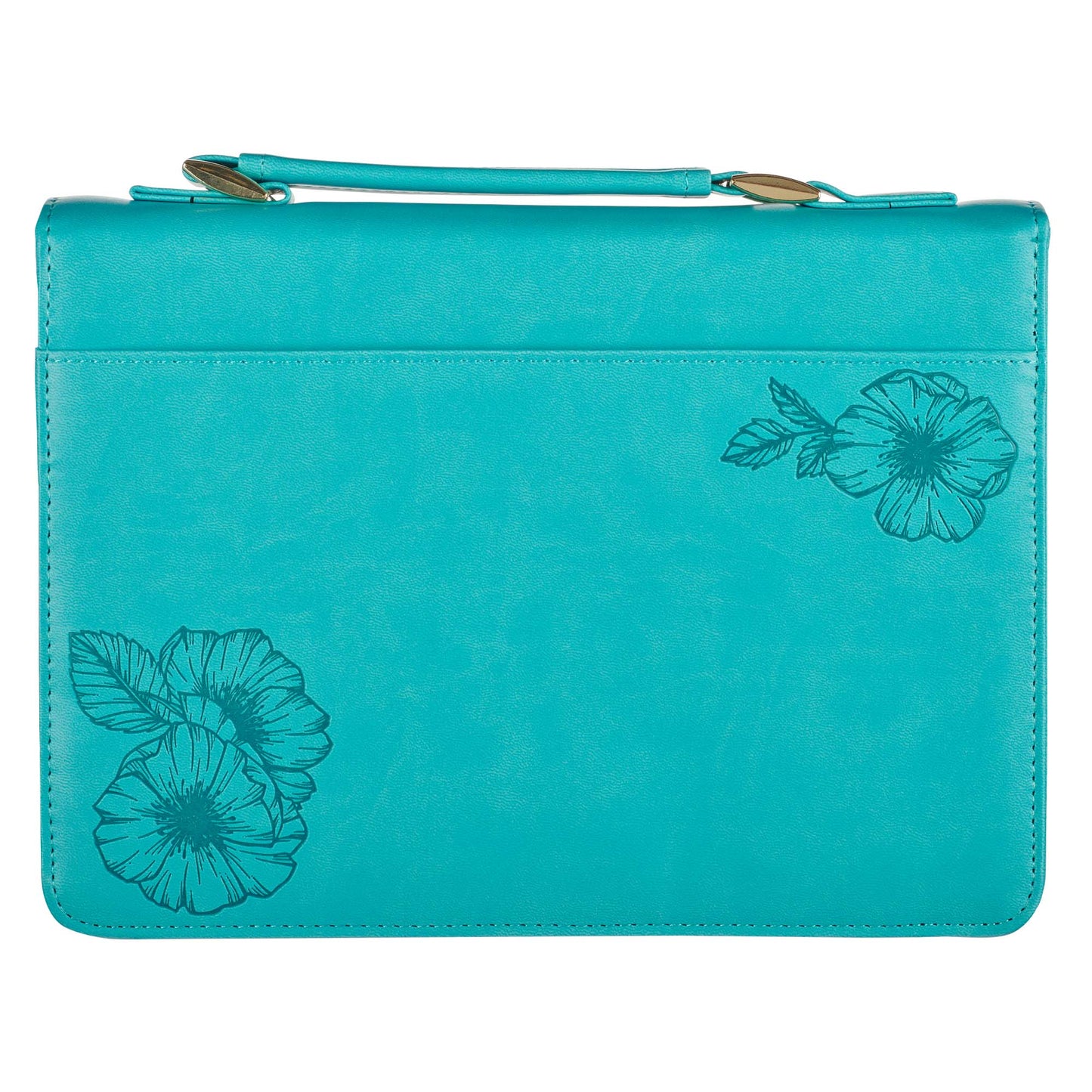 Strength & Dignity Teal Faux Leather Fashion Bible Cover - Proverbs 31:25 - The Christian Gift Company