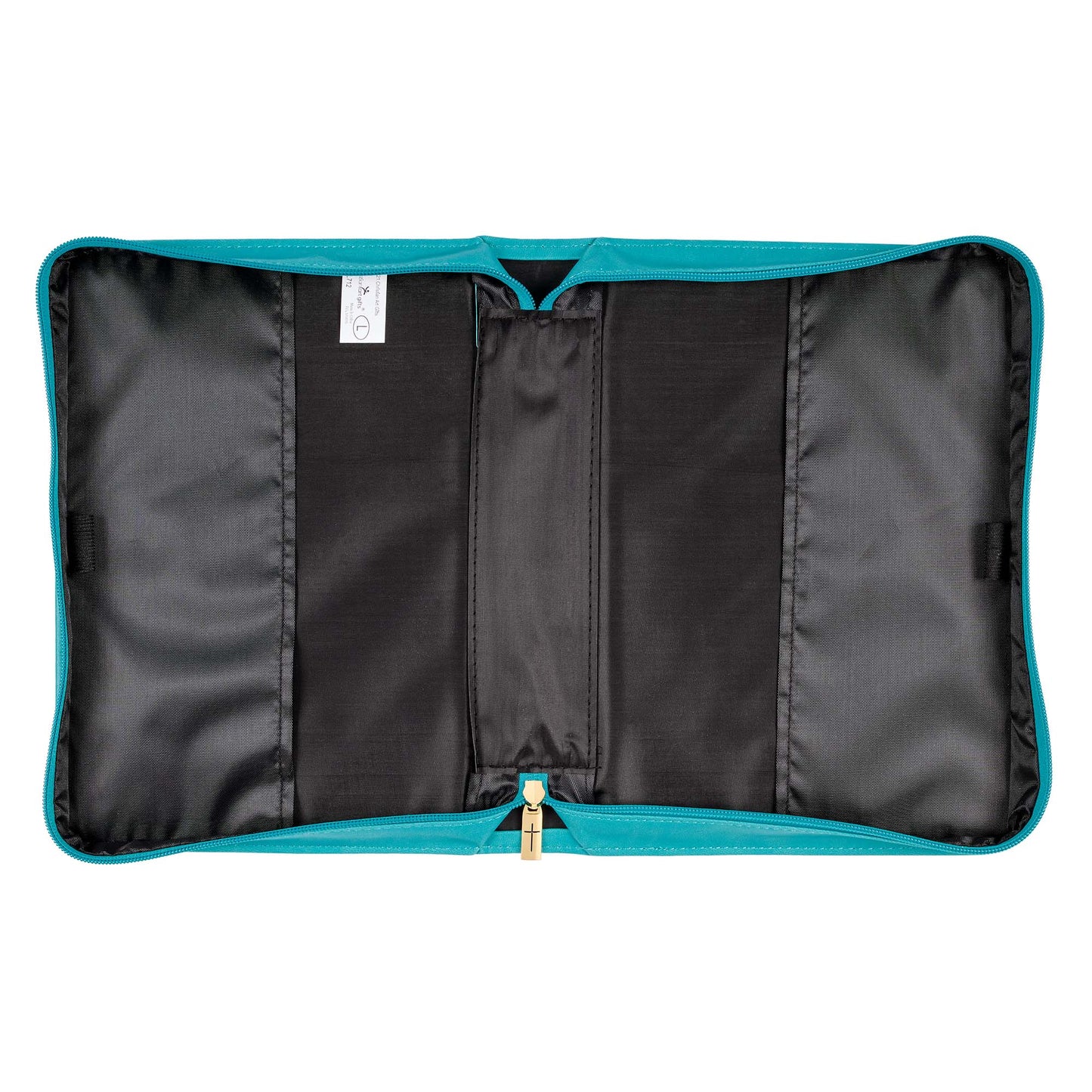 Strength & Dignity Teal Faux Leather Fashion Bible Cover - Proverbs 31:25 - The Christian Gift Company