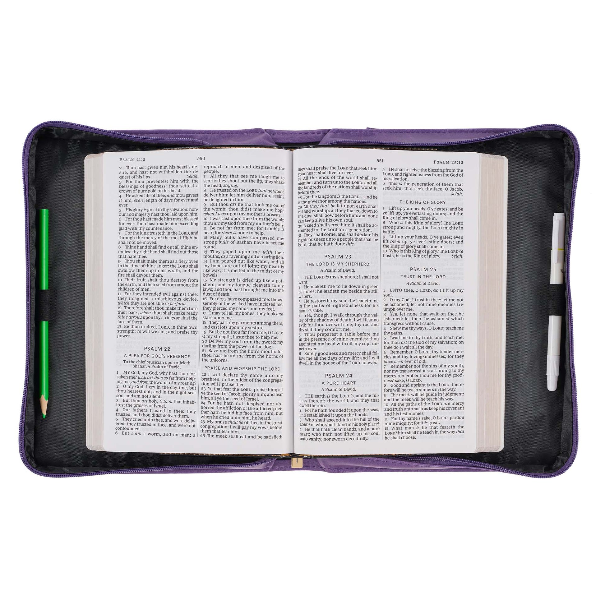 Purple Sunflower Strength & Dignity Faux Leather Fashion Bible Cover - Proverbs 31:25 - The Christian Gift Company