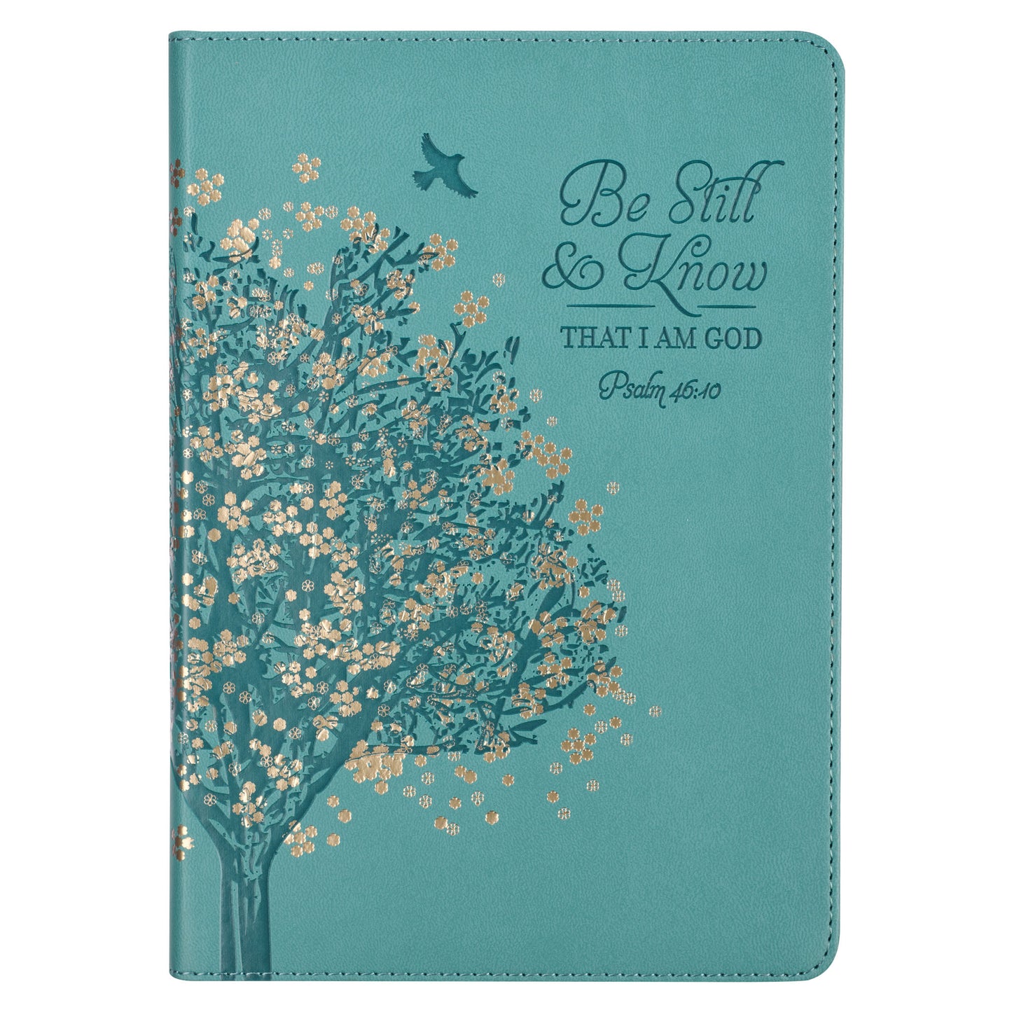 Be Still & Know Teal Faux Leather Classic Journal - Psalm 46:10 - The Christian Gift Company