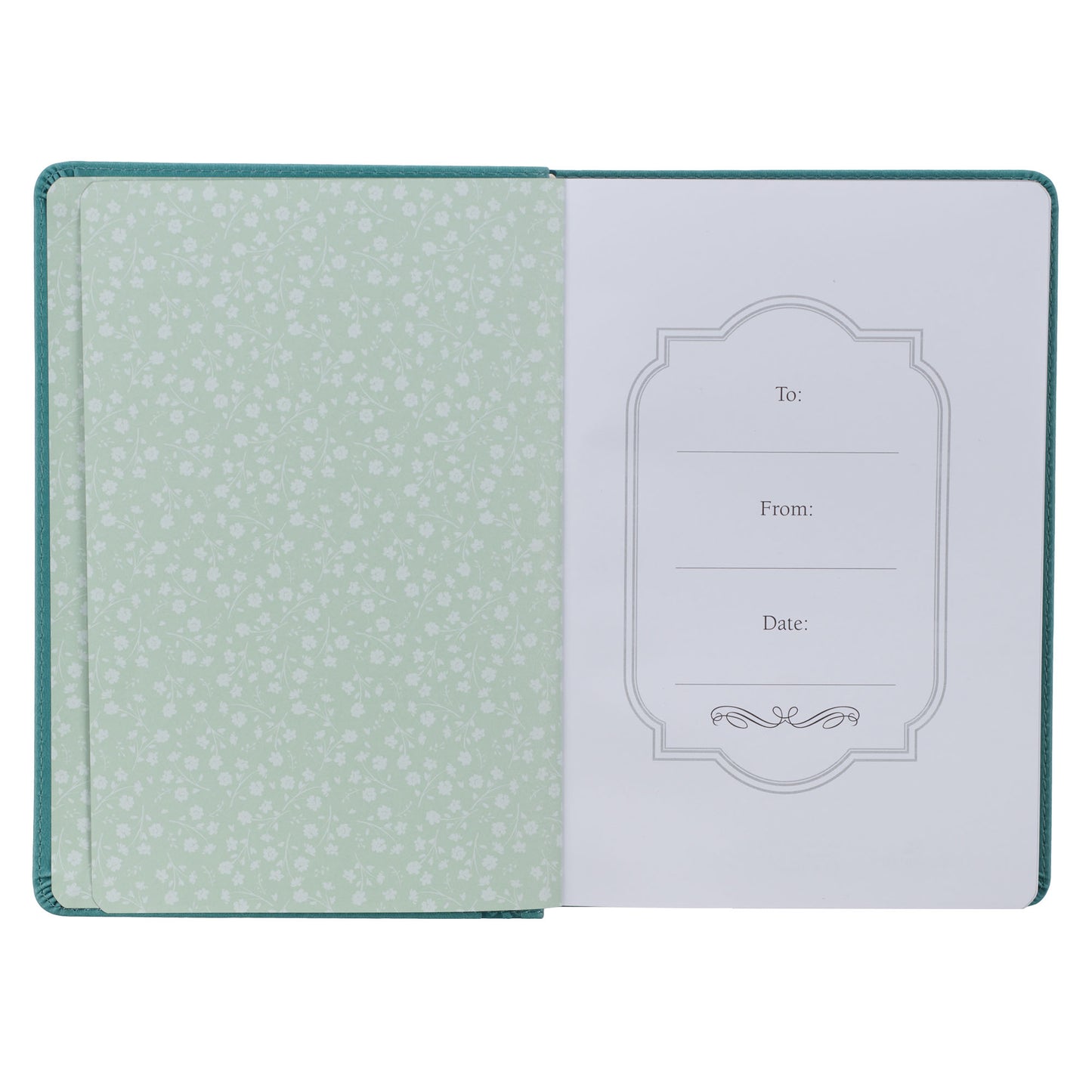 Be Still & Know Teal Faux Leather Classic Journal - Psalm 46:10 - The Christian Gift Company