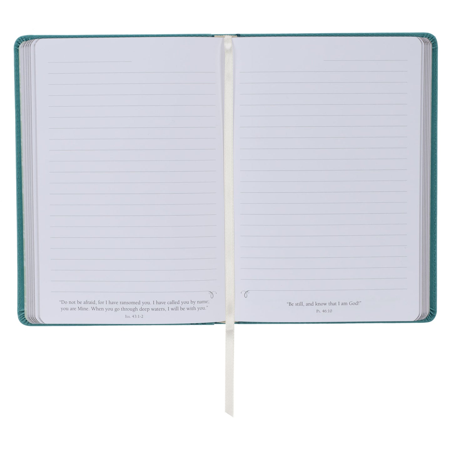 Be Still & Know Teal Faux Leather Classic Journal - Psalm 46:10 - The Christian Gift Company