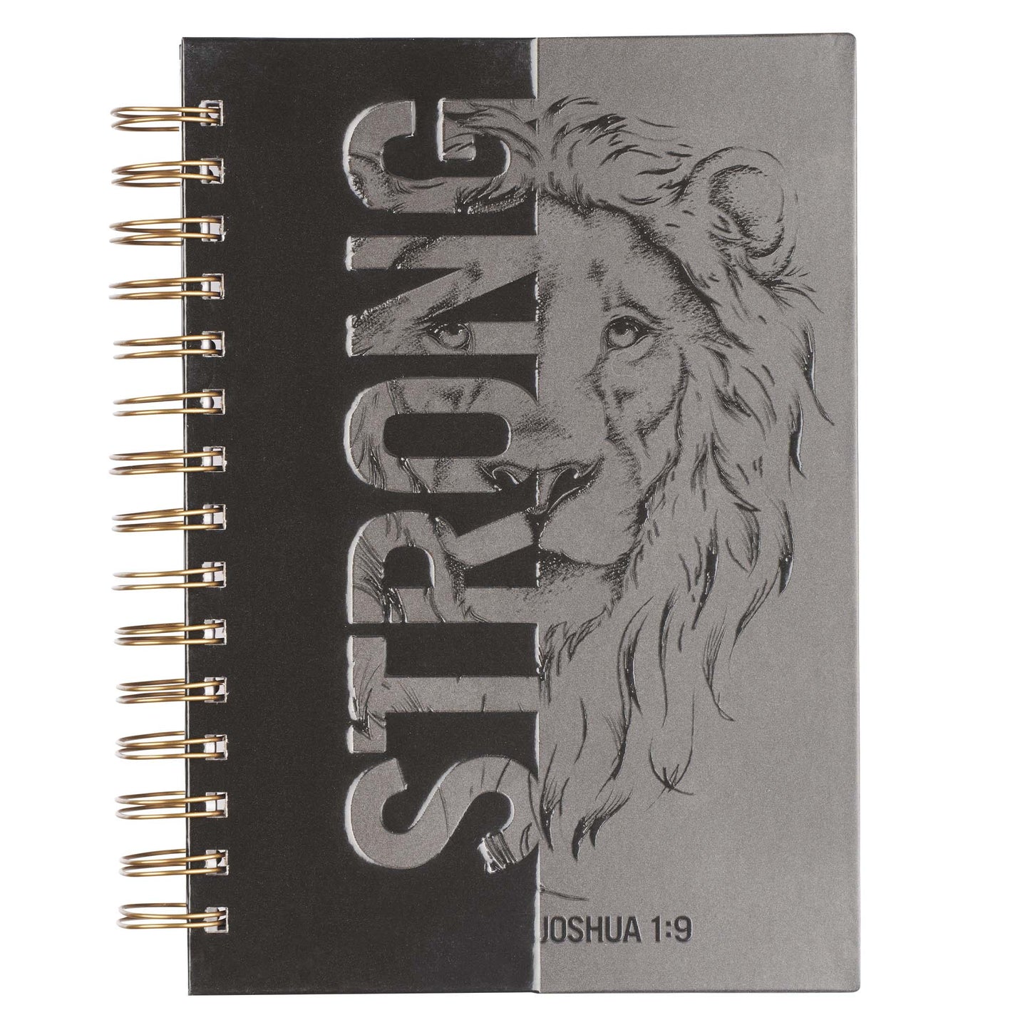 Strong Large Wirebound Journal - Joshua 1:9 - The Christian Gift Company