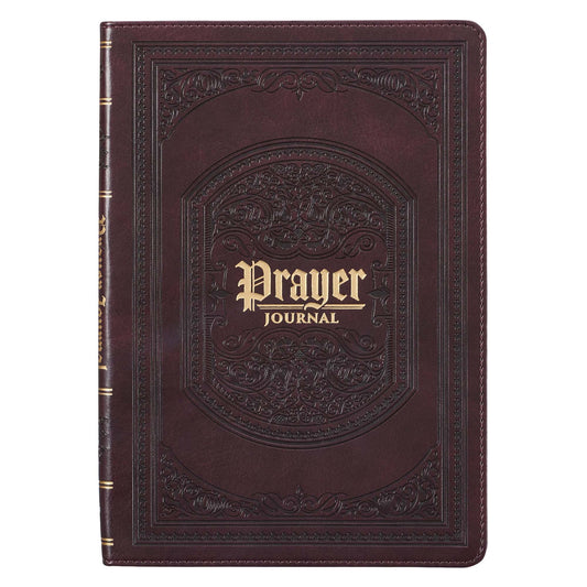 The LORD's Prayer Dark Brown Prompted Prayer Journal - The Christian Gift Company