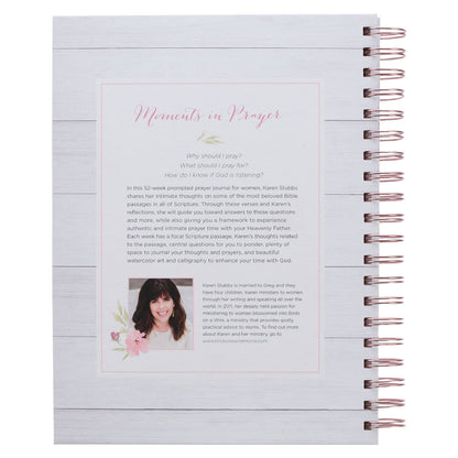 Moments in Prayer Wirebound Prompted Prayer Journal - The Christian Gift Company
