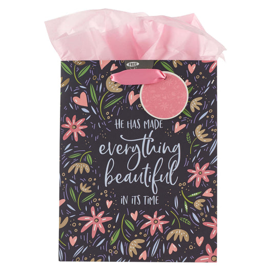 He Has Made Everything Beautiful Medium Gift Bag - Ecclesiastes 3:11 - The Christian Gift Company