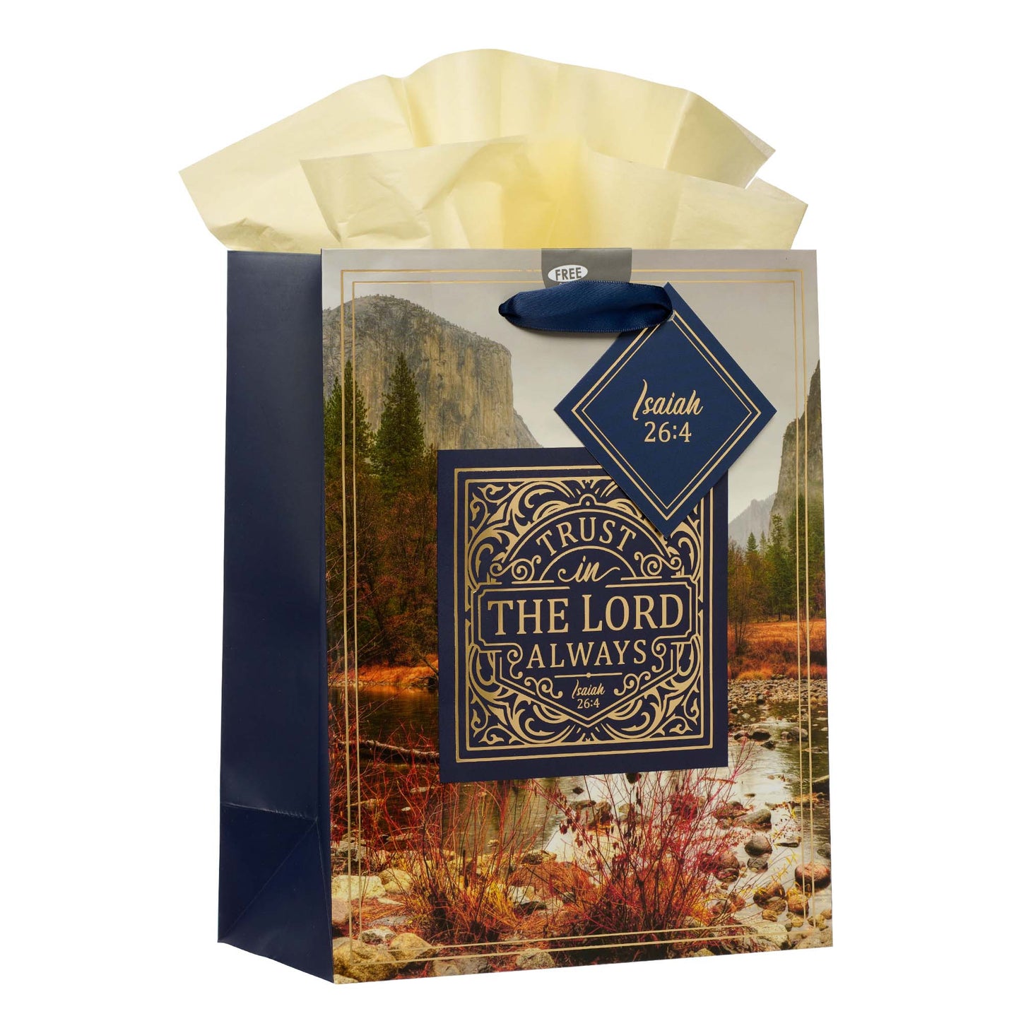 Trust in the LORD Always Medium Gift Bag - Isaiah 26:4 - The Christian Gift Company