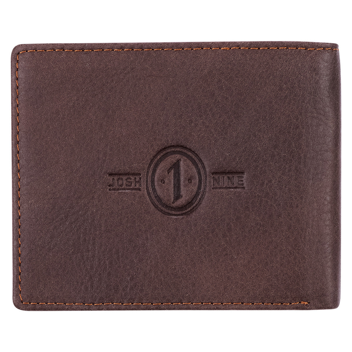 The World's Best Dad Brown Genuine Leather Wallet - Joshua 1:9 - The Christian Gift Company