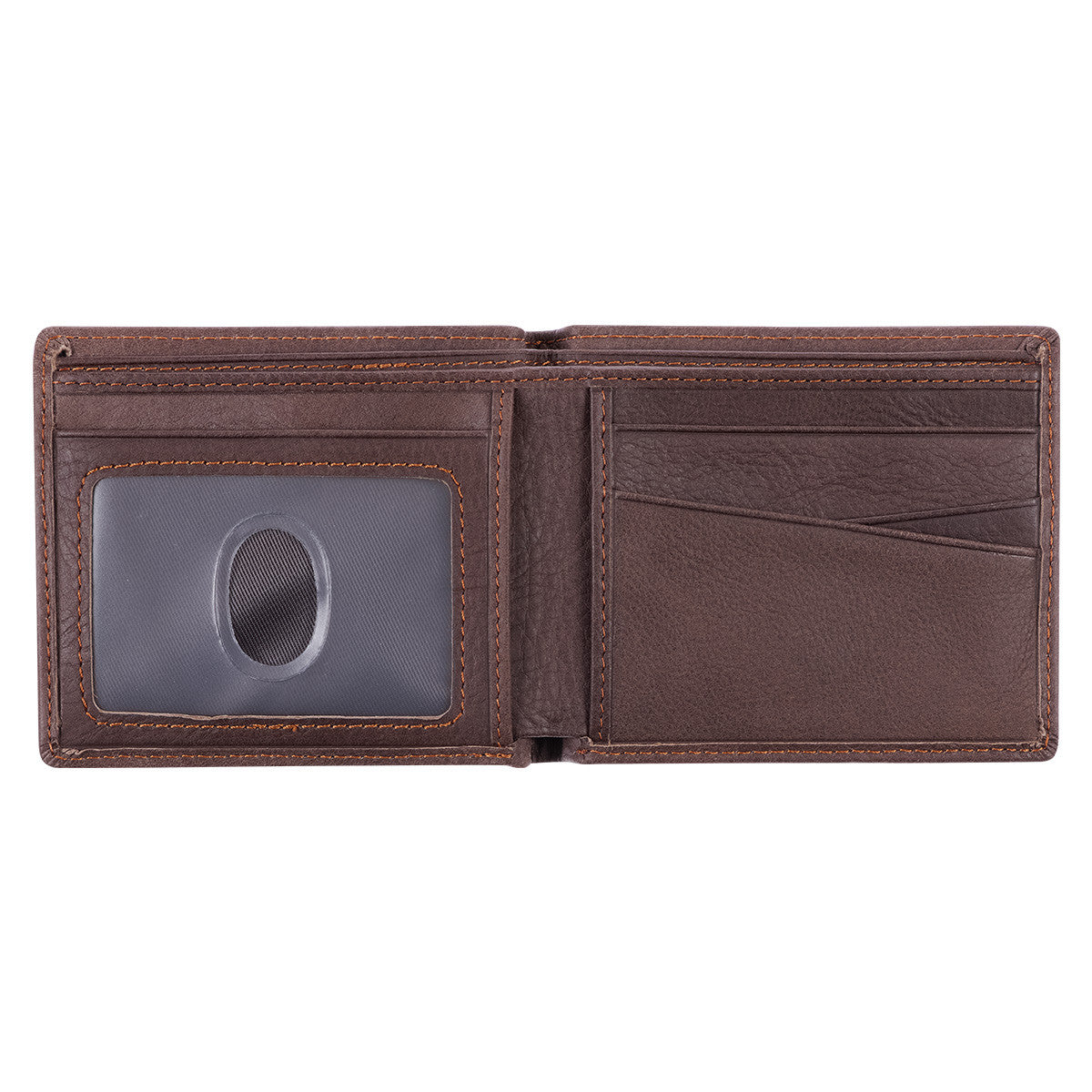 The World's Best Dad Brown Genuine Leather Wallet - Joshua 1:9 - The Christian Gift Company