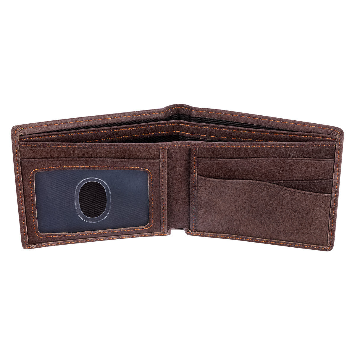 The World's Best Dad Brown Genuine Leather Wallet - Joshua 1:9 - The Christian Gift Company