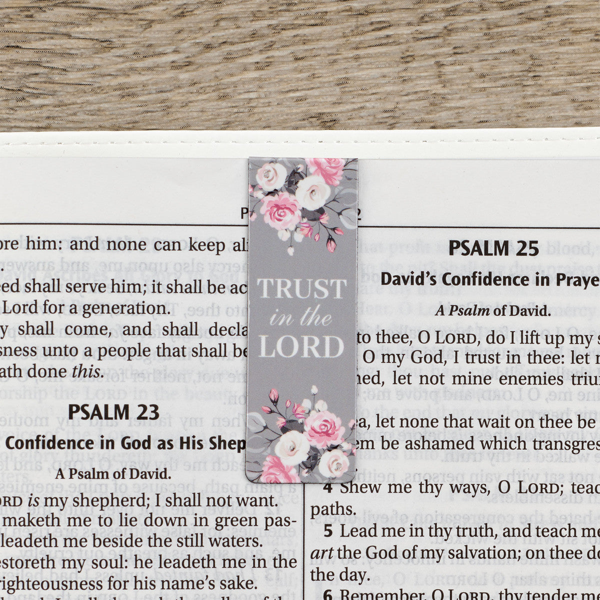 Pink Roses Magnetic Bookmark Set - The Christian Gift Company