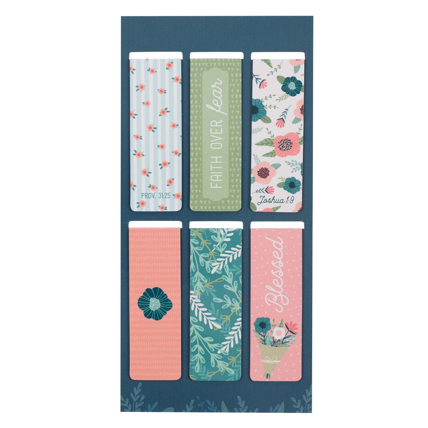 Floral Garden Magnetic Bookmark Set - The Christian Gift Company