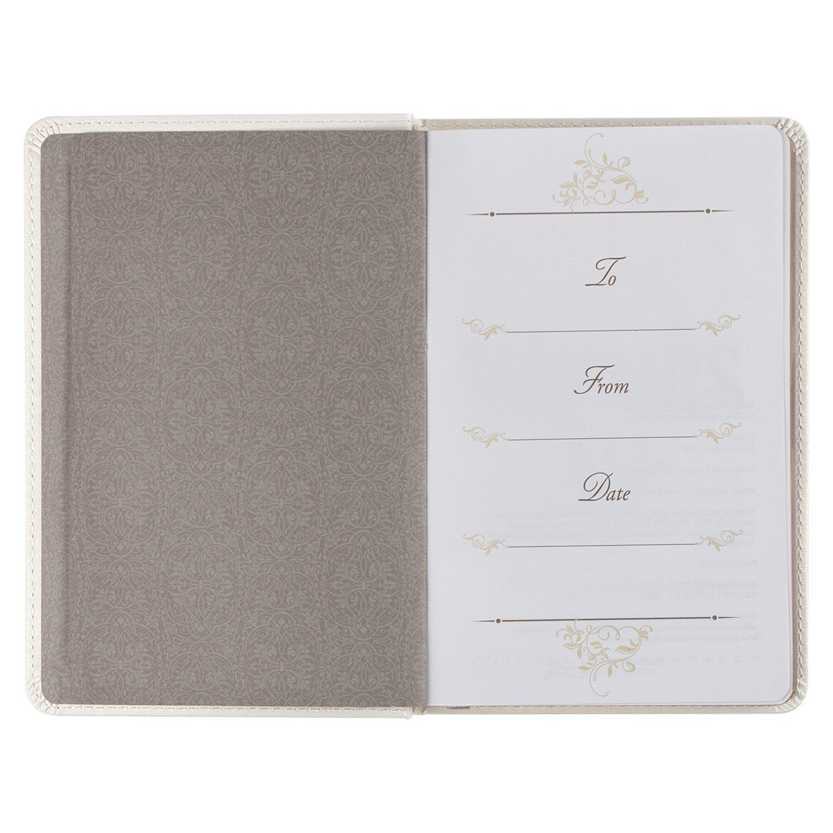 Mr. & Mrs. 366 Devotions for Couples White Faux Leather Devotional - The Christian Gift Company