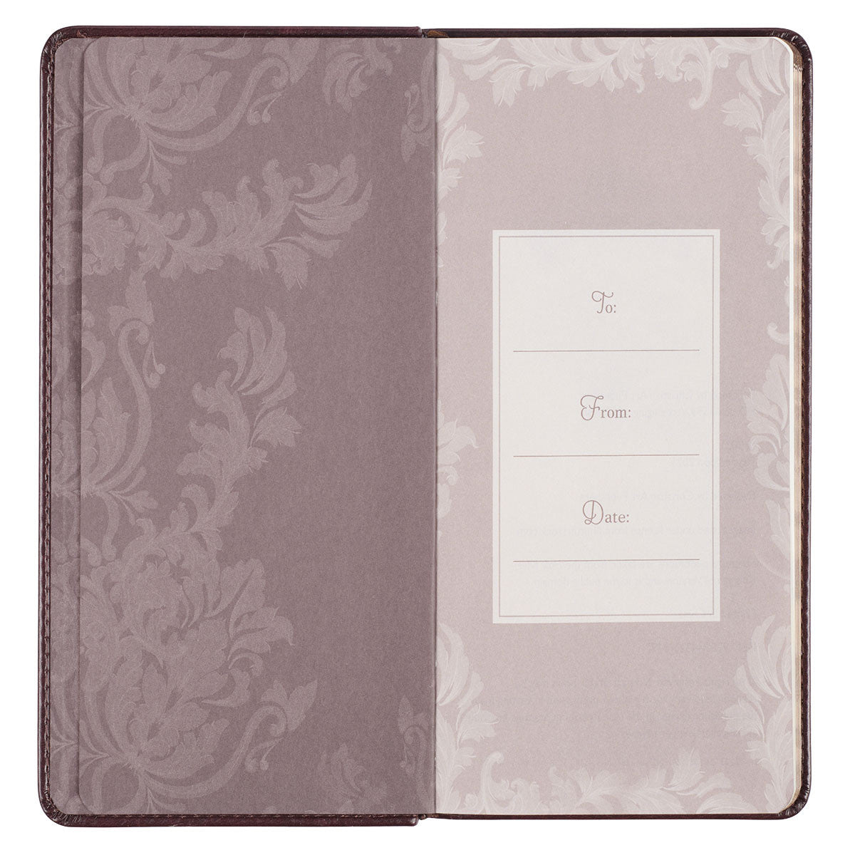 Promises to Strengthen Your Faith Brown Faux Leather Gift Book - The Christian Gift Company