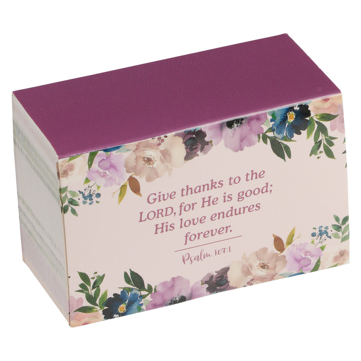 Me and My House Purple Floral Gratitude Jar Refill Card Pack - The Christian Gift Company