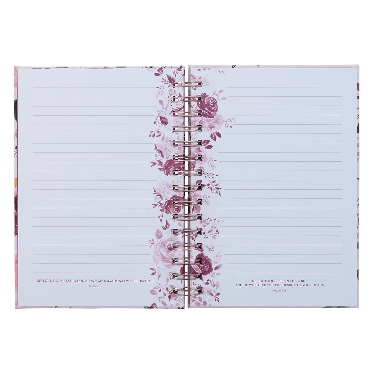 The Plans I Have for You Plum Floral Wirebound Journal - Jeremiah 29:11 - The Christian Gift Company