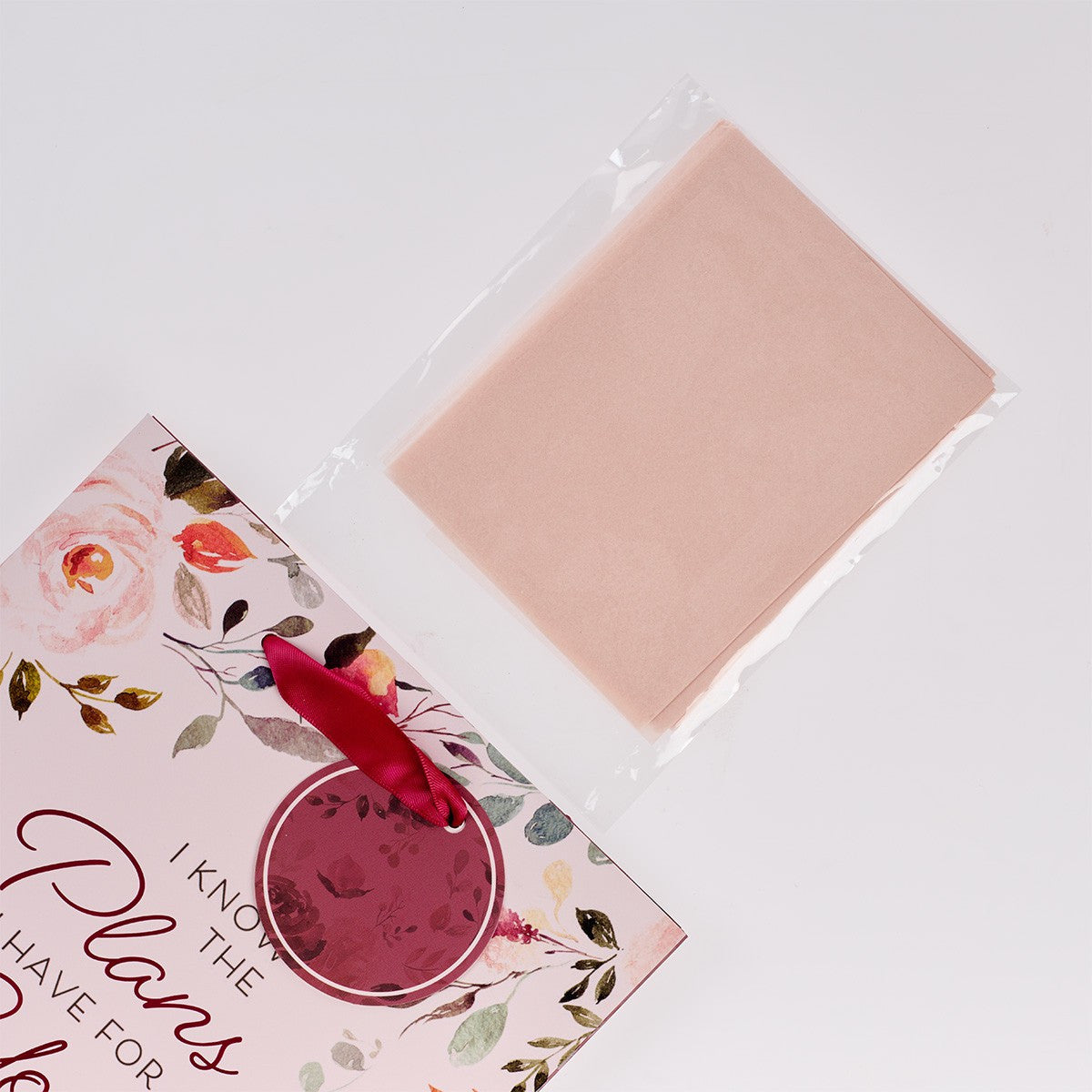 The Plans I Have for You Plum Floral Medium Gift Bag – Jeremiah 29:11 - The Christian Gift Company