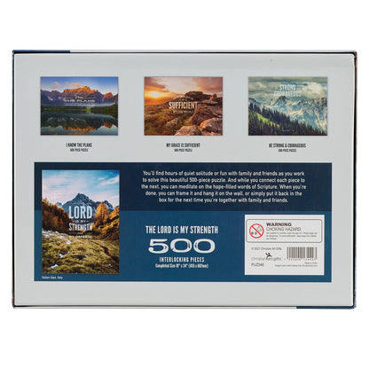 Strength & Defense Mountain Top 500-piece Jigsaw Puzzle - Exodus 15:2 - The Christian Gift Company
