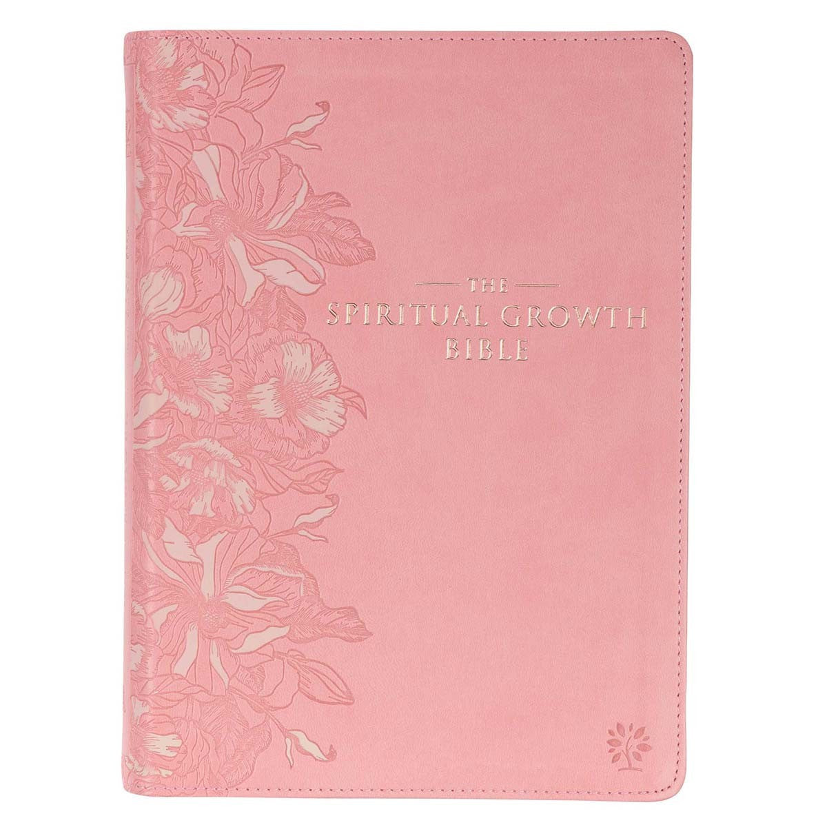 Pink Faux Leather Spiritual Growth Bible - The Christian Gift Company