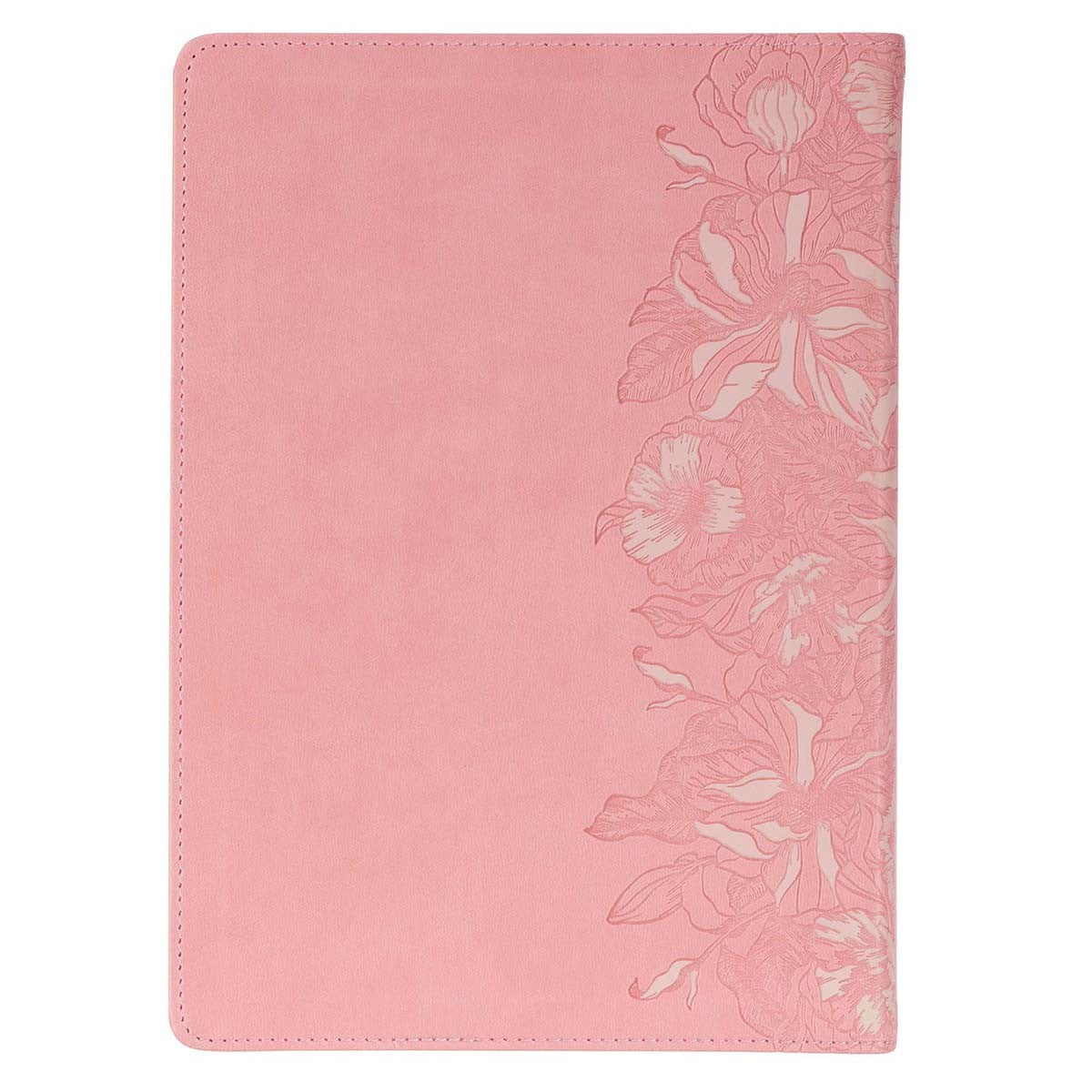 Pink Faux Leather Spiritual Growth Bible - The Christian Gift Company