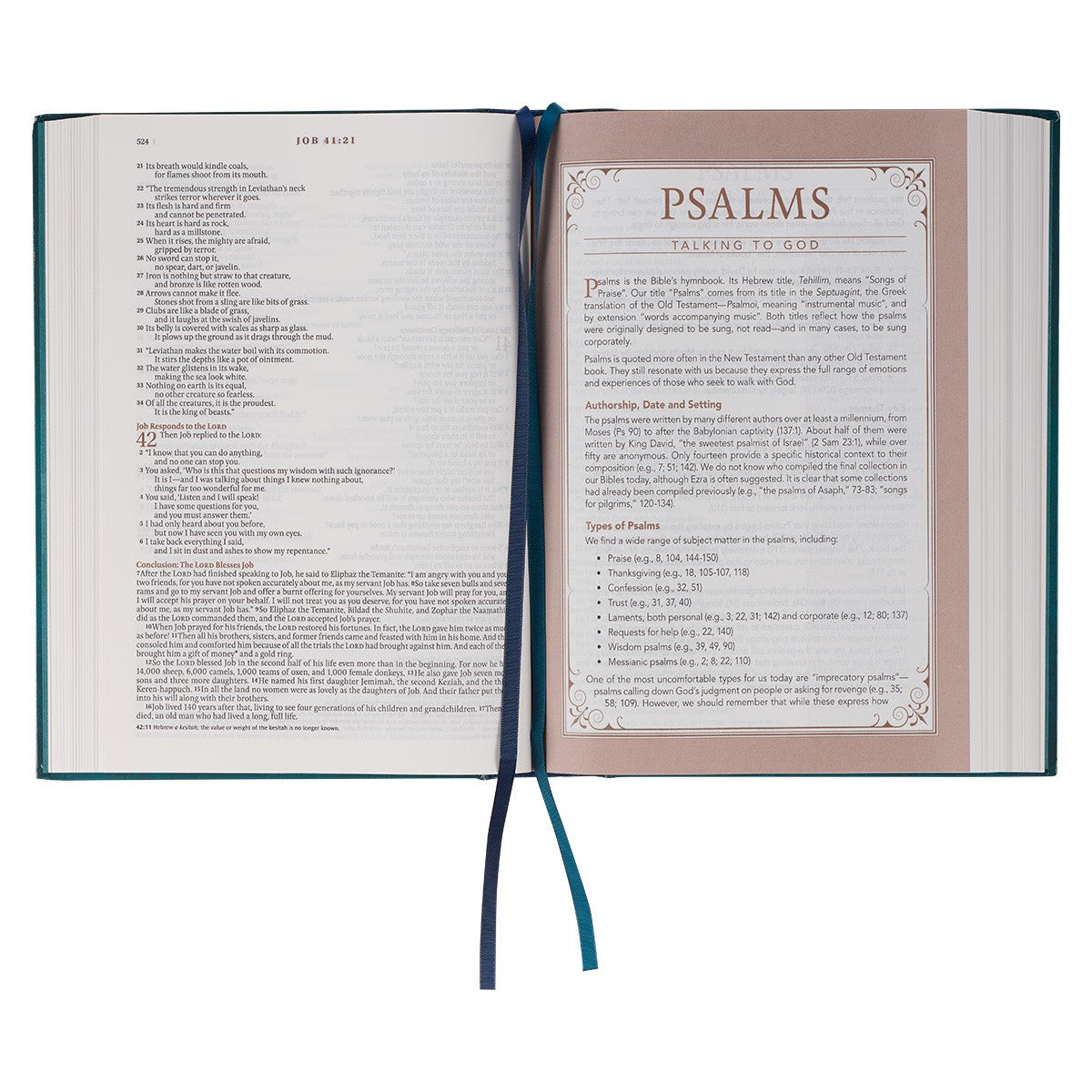 Teal Hardcover Spiritual Growth Bible - The Christian Gift Company