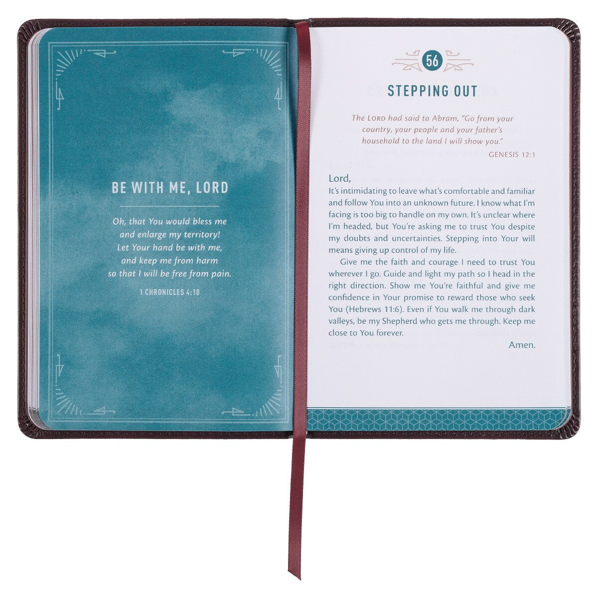 101 Prayers for Men Brown Faux Leather Gift Book - Psalm 145:18 - The Christian Gift Company