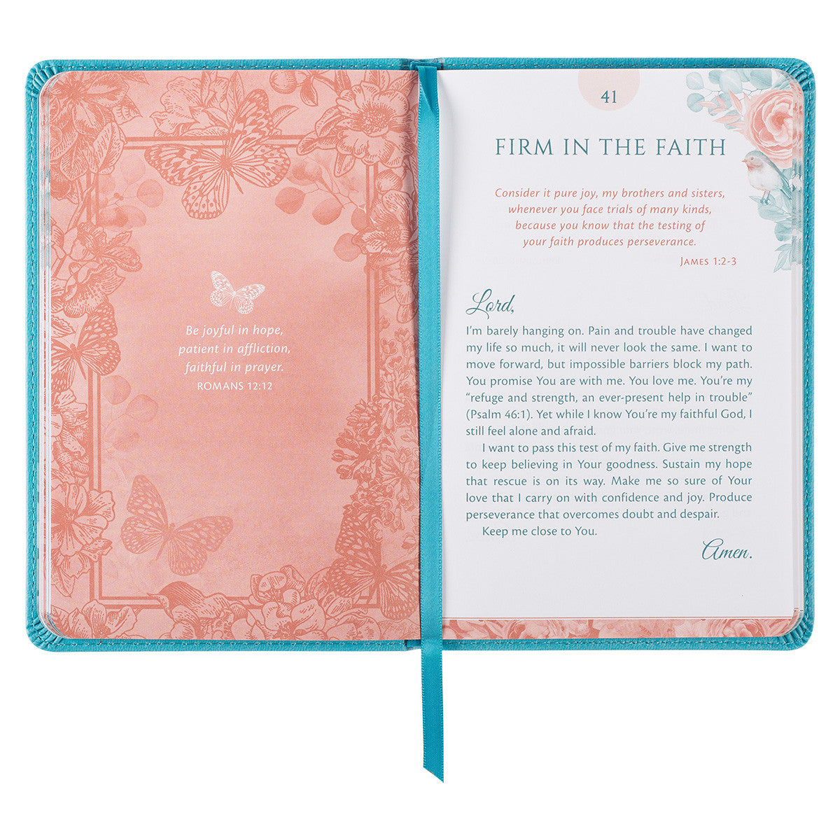 101 Prayers for Women Turquoise Faux Leather Gift Book - The Christian Gift Company