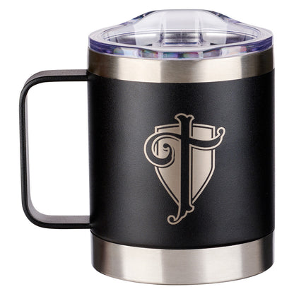 Trust in the LORD Black Camp-style Stainless Steel Mug - Proverbs 3:5 - The Christian Gift Company