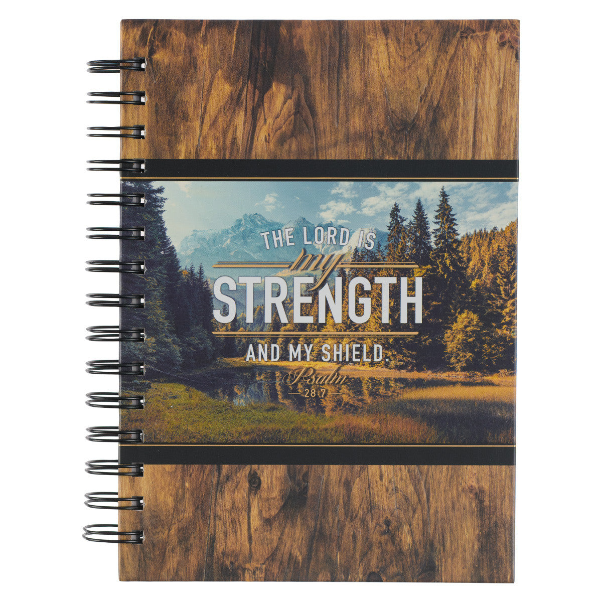 The LORD is My Strength Wirebound Journal - Psalm 28:7 - The Christian Gift Company